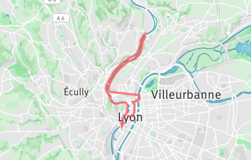 Run In Lyon - 21.1km