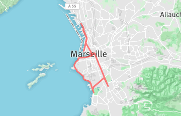 Run in Marseille - 21km
