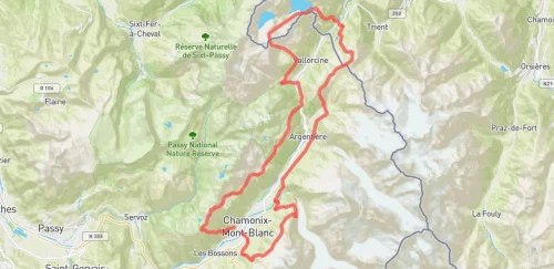 90km du Mont Blanc
