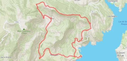 Le trail du Lac de Serre-Ponçon