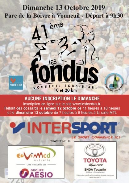 10 et 20 km de Vouneuil sous Biard