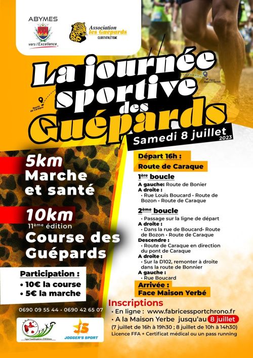 10 km des Guépards