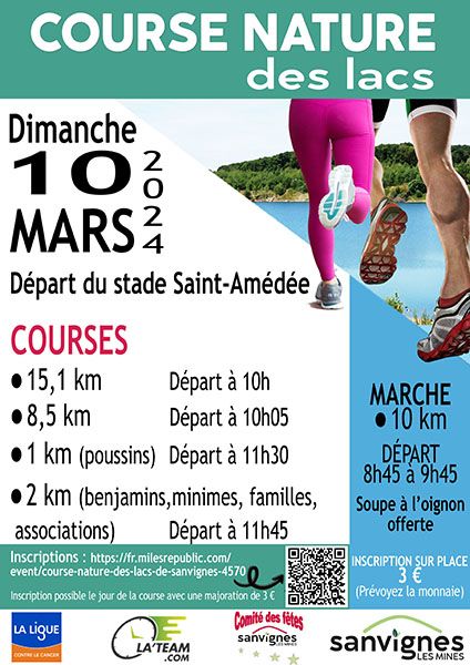 Course Nature des Lacs de Sanvignes