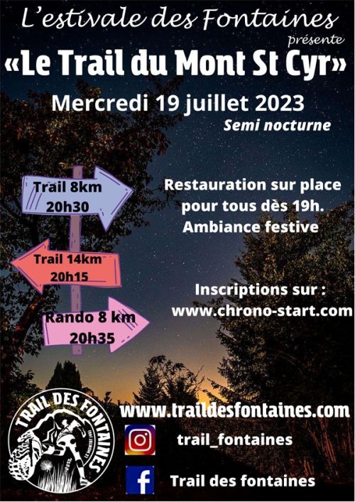 Le Trail du Mont St Cyr