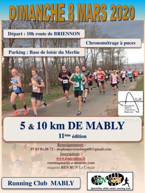 5 et 10 km de Mably