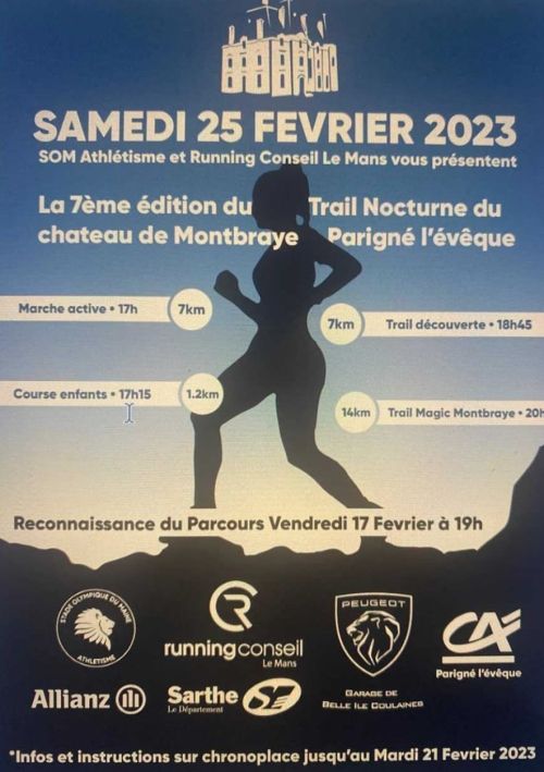 Trail nocturne du Château de Montbraye