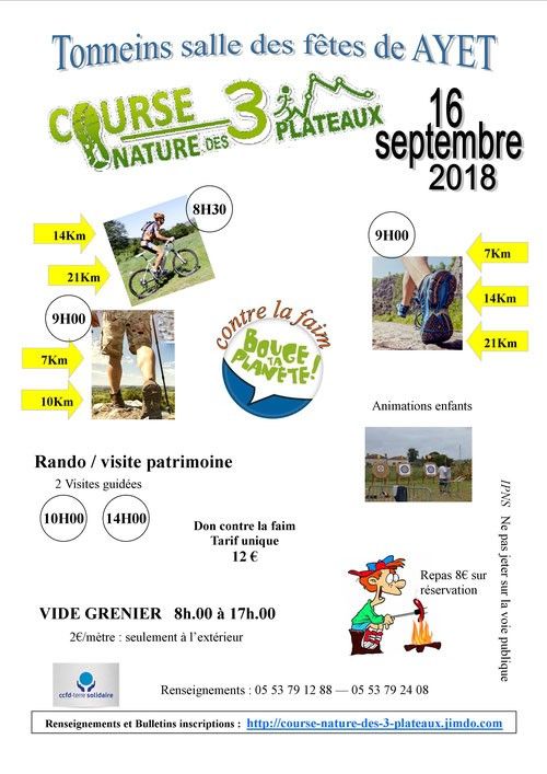 Course Nature des Trois Plateaux