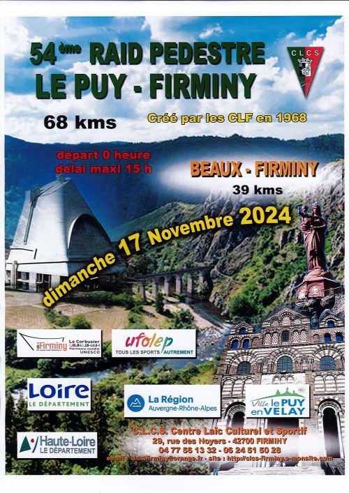 Raid Pédestre Le Puy - Firminy