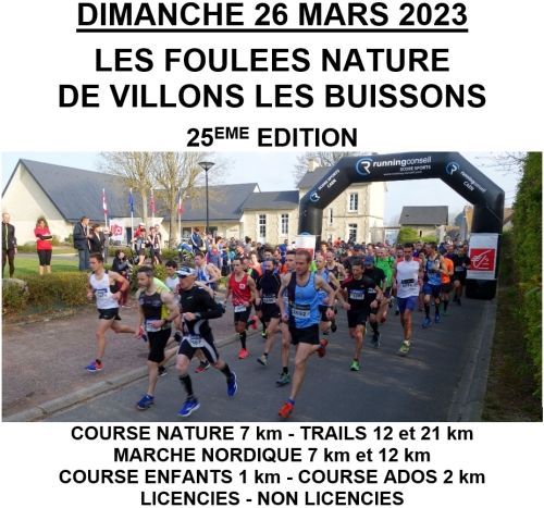 Foulées Nature de Villons les Buissons