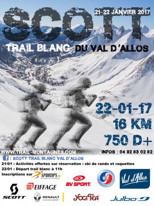 Scott trail blanc du Val d'Allos