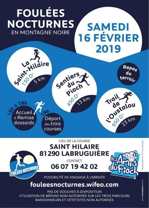 Foulees Nocturnes en Montagne Noire