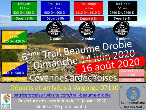 Trail Beaume Drobie