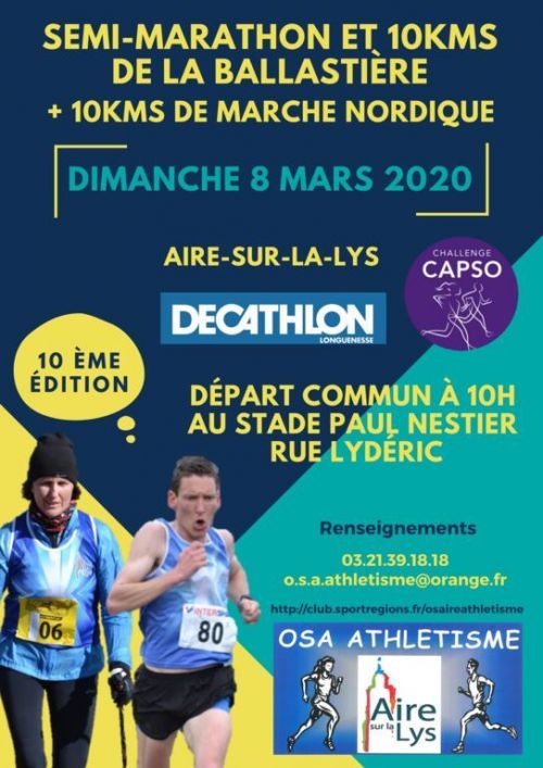 Semi-Marathon et 10km de la Ballastiere