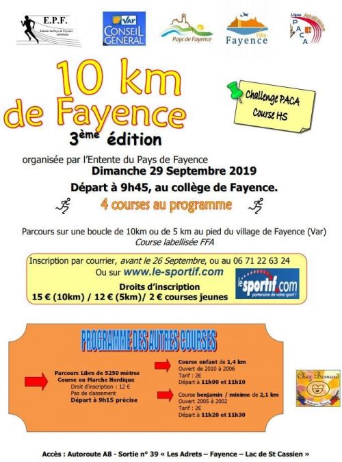 10 km de Fayence