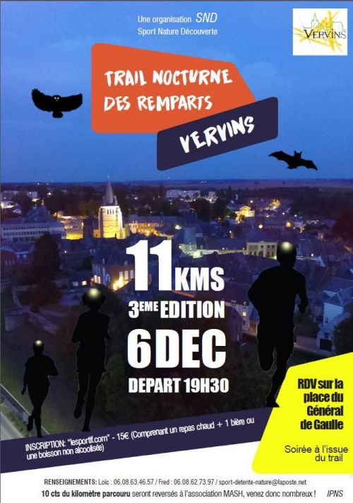 Trail Nocturne des Remparts de Vervins