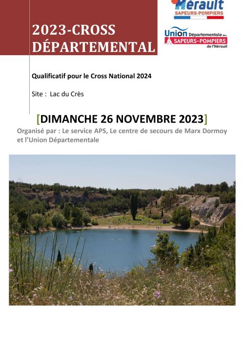 Cross Départemental Sapeurs Pompiers de l'Hérault