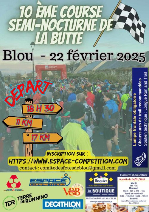 Course Nature Semi-nocturne de la Butte