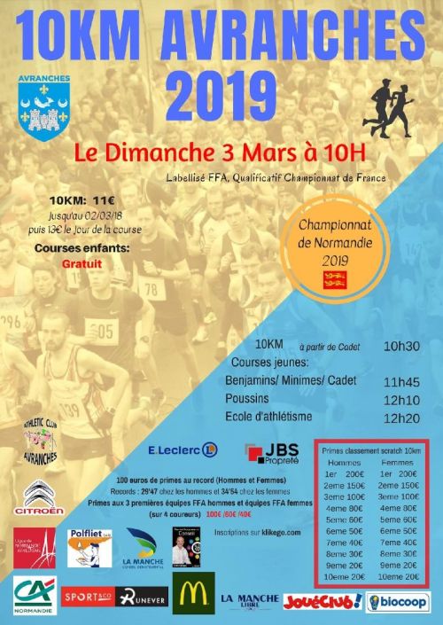 10 km d'Avranches