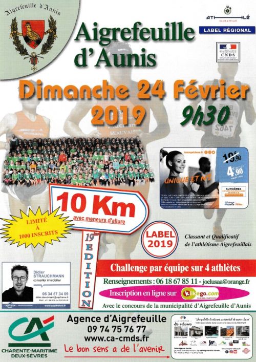 10 km de l'Athlètisme Aigrefeuillais