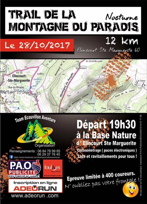 Trail Nocturne Montagne du Paradis