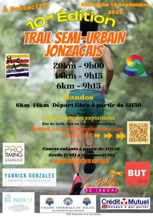 Trail Semi Urbain Jonzacais