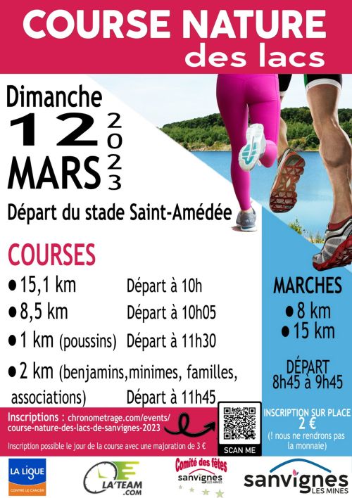 Course Nature des Lacs de Sanvignes