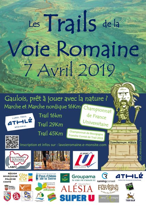 Trails de la Voie Romaine Sombernon Alésia