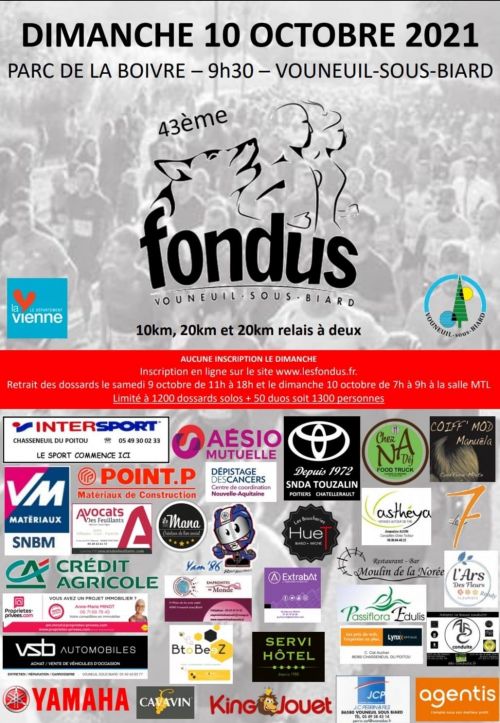 10 et 20 km de Vouneuil sous Biard