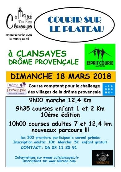 Courir sur le Plateau