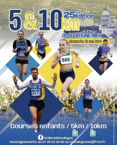 5 et 10 km de Boulogne sur Mer