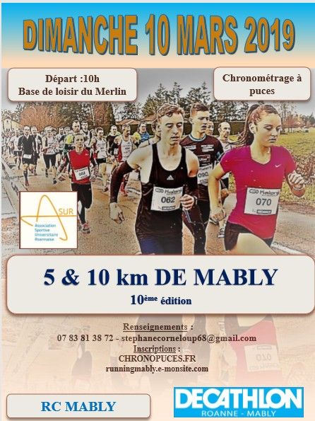 5 et 10 km de Mably