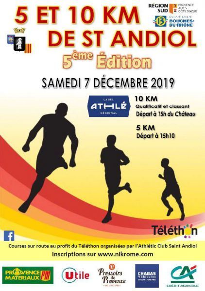 5 et 10 km de Saint Andiol