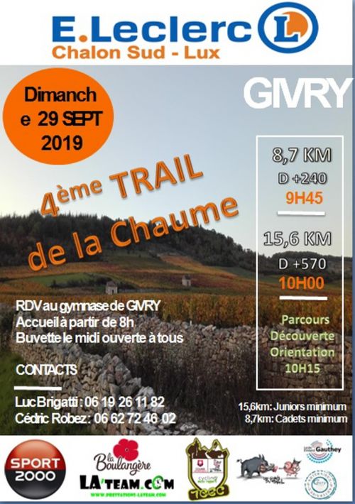 Trail de la Chaume