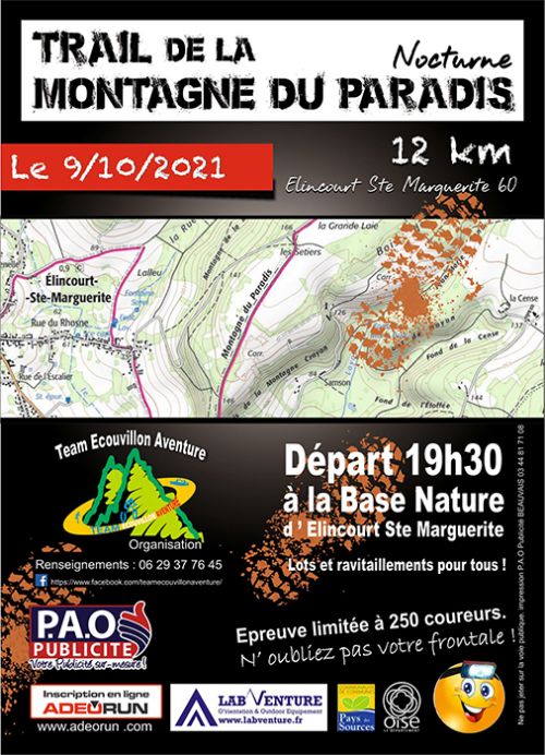 Trail Nocturne Montagne du Paradis