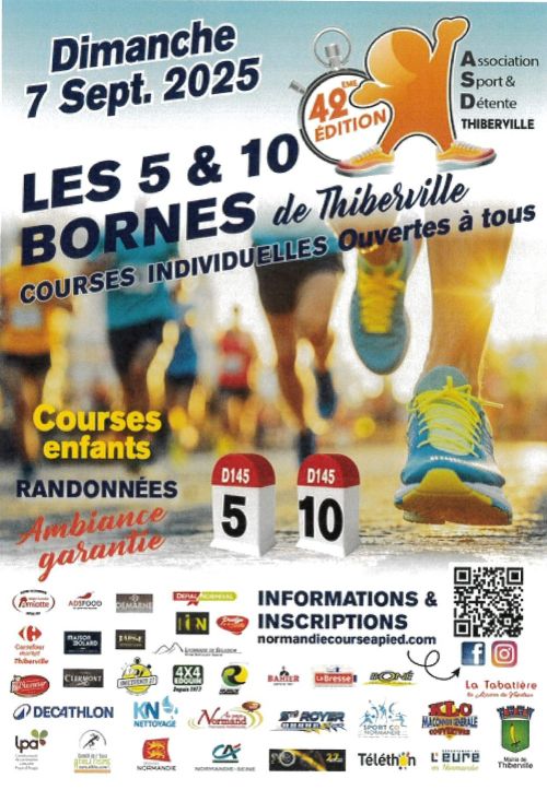 5 et 10 km de Thiberville
