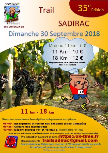 Trail des Coteaux de Sadirac