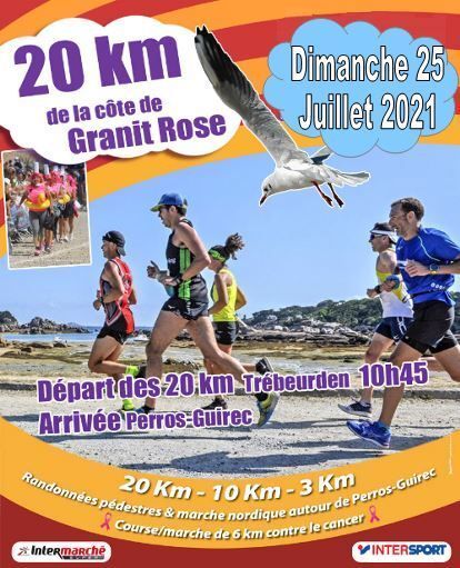 20 km de la Côte de Granit Rose