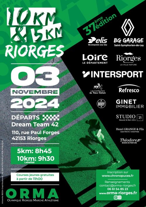 5 et 10 Km de Riorges